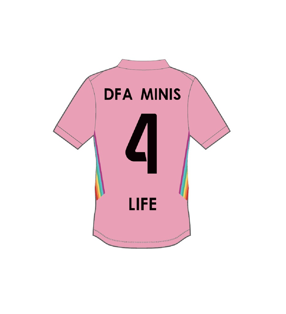 儿童Minis足球球衣-粉色